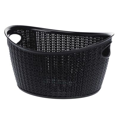Koszyk owalny L 9 l WILLOW czarny