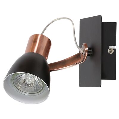Kinkiet MARKUS 1x50W GU10 czarny+miedziany bez żarówki CANDELLUX