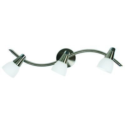 Listwa SELIA 3x40W G9 nikiel mat/chrom biały bez żarówek CANDELLUX