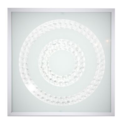 Plafon LUX 29X29 16W LED 6500K biały podwójny RING CANDELLUX