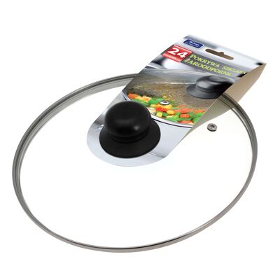 Pokrywa żaroodporna 24 cm transparentny