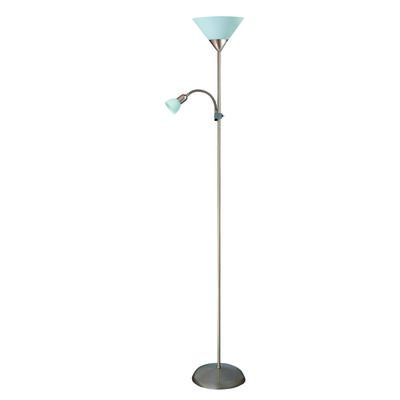 Lampa podłogowa Action chrom biała
