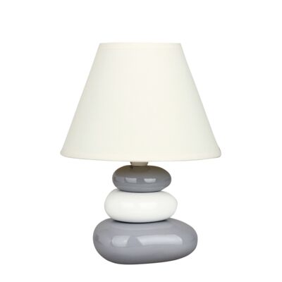 Lampka stołowa Salem E14 1x40W biało-srebrny