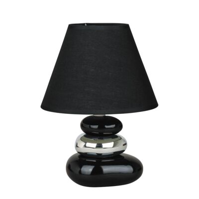 Lampka stołowa Salem E14 1x40W czarno-srebrny