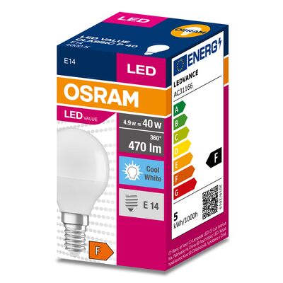 Żarówka LED VALUE CLASSIC P E14 5,5W/840 dzienna OSRAM