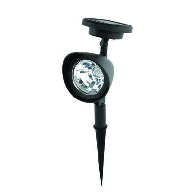 Lampa solarna czarna spot 30 cm
