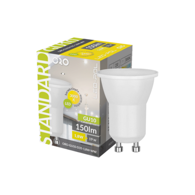 Żarówka LED ORO-GU10-D35-1,8W-WW
