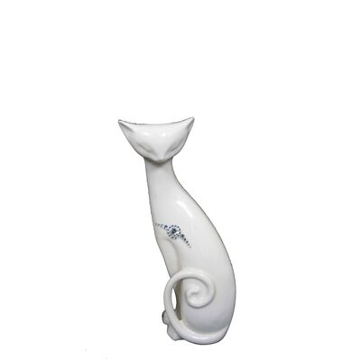 Figurka szkliwiona kot gwiazdka Swarovski 26 cm Souvenire