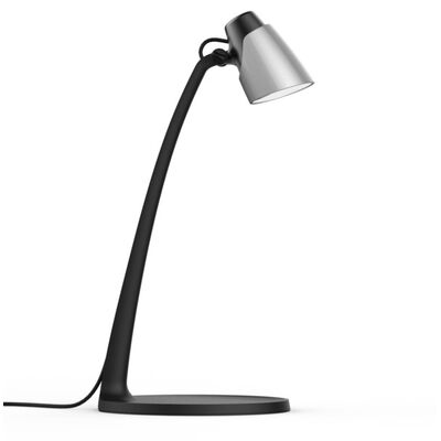Lampka biurkowa LED czarno-srebrna SARI