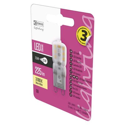 Żarówka LED Classic JC A++ 2,5W G9 ciepła biel