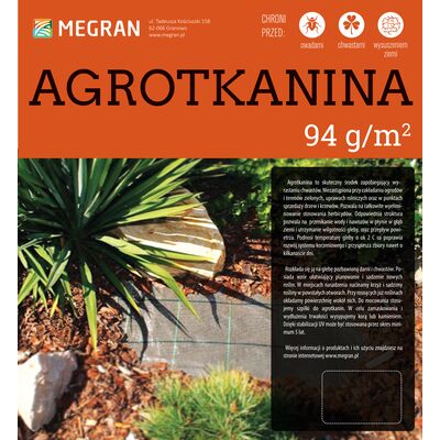 Agrotkanina 94 g czarna 0,6 m x 100 mb