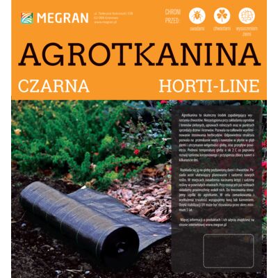 Agrotkanina HORTI-LINE czarna Mini Rolka 1,6 x 10 m