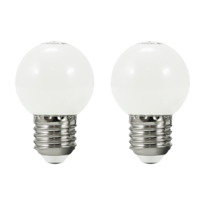 Żarówka LED do girlandy ogrodowej Polux G45 E27 36 V 0,5 W 3000K białe 2 szt.