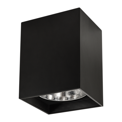 Oprawa natynkowa metalowa kwadratowa POLUX JUPITER MD-5016 czarna