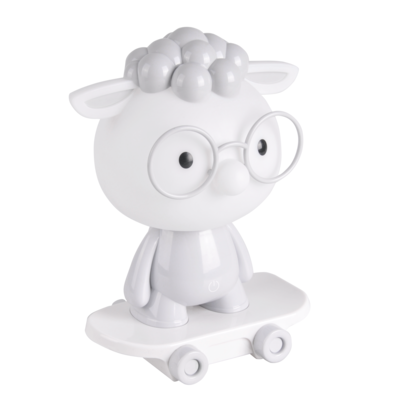 Lampka nocna LED OWCA na deskorolce szara 2,5 W POLUX