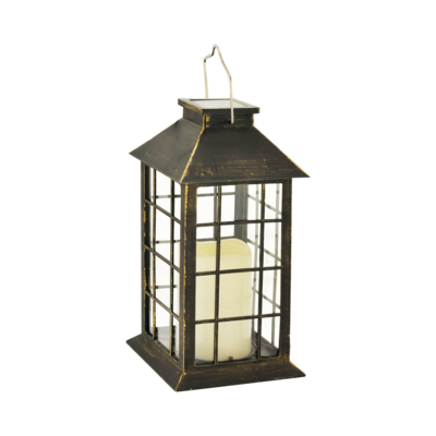 Lampa solarna POLUX latarenka patynowa