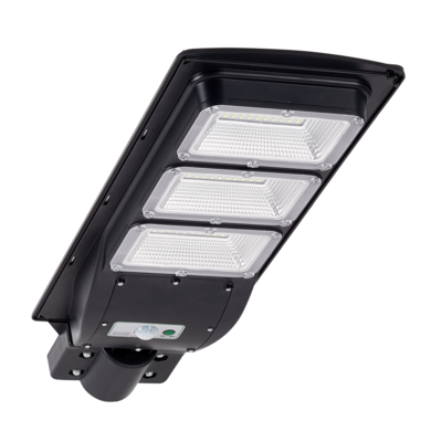 Naświetlacz Solarny LED STREET-9 z czujnikiem PIR, czarny POLUX