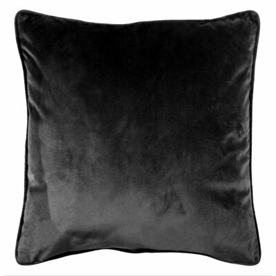 Poduszka VELVET 45 x 45 cm czarna