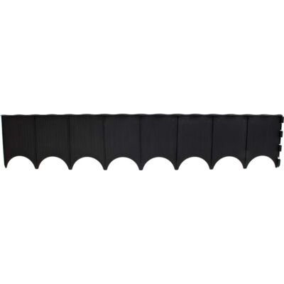 Obrzeże 59 x 11,6 cm komplet 10 sztuk czarne HAGSEN