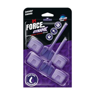 Kostka do WC TRI FORCE DYNAMIC 2 x 45 g lawenda