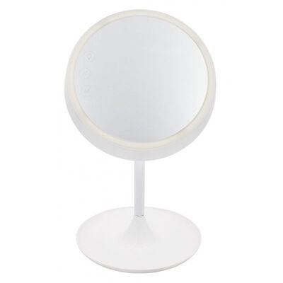 Lampka LED z lusterkiem Dream biała Nilsen