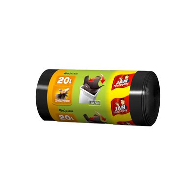 Worki na śmieci HD Easy-pack czarne 20 l 40 sztuk Jan Niezbędny