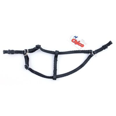 Szelki taśma regulowane 50 cm czarne CHICO