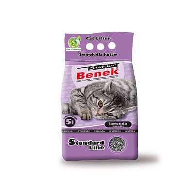 Żwirek Super Benek 5 l Lawenda różowy