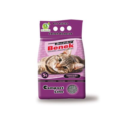 Żwirek Super Benek 10 l Compact Zap.LAWENDA