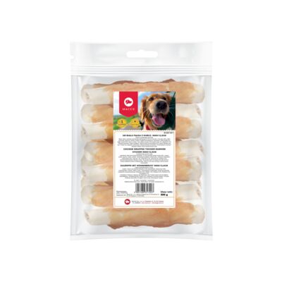 Karma uzupełniająca dla psów biała pałka z kurczakiem 12,5 cm 500 g Maced