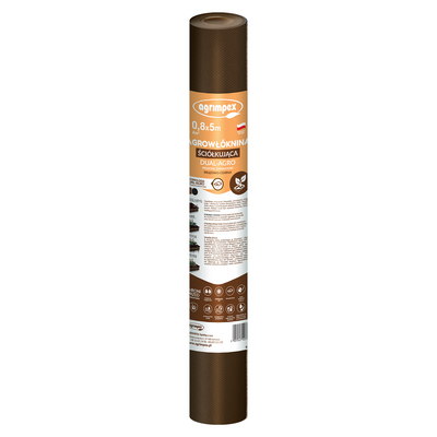 Agrowłóknina mini rolka brązowo czarna 50g 0,8 cm x 5 m Agrimpex