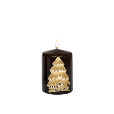 Świeca pieńkowa 100 x 70 Christmas Day lakier ziemisty brąz