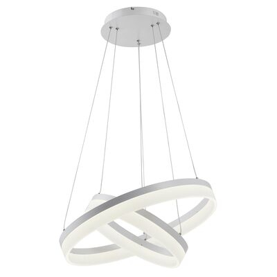 Lampa wisząca 2-płomienna Cornelia biały