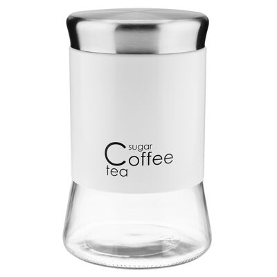 Pojemnik szklany 1000 ml GRENO biały
