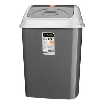 Kosz uchylny ALFI 7,5 l szary