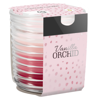 Świeca zapachowa w szkle SNW80 wanilia/orchidea Bispol