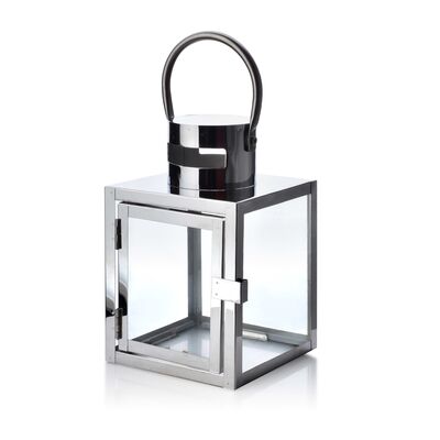 Latarnia LEONE SILVER 12 x 12 x 19 cm