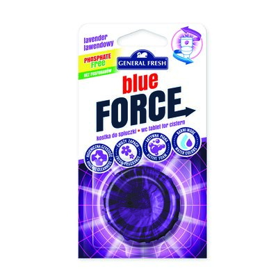 Kostka do spłuczki, Blue Force, 40 g, lawenda, General Fresh