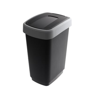 Kosz Flip 25 l czarno-szary