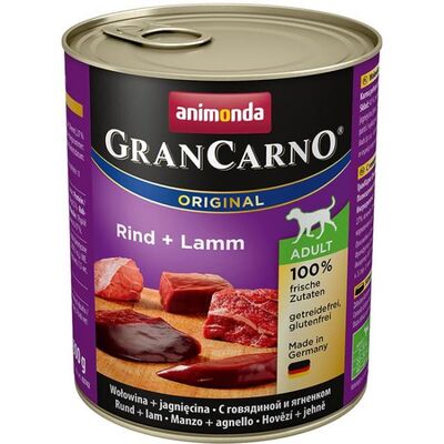 Grancarno 800 g wołowina + jagnięcina ANIMONDA dla psa