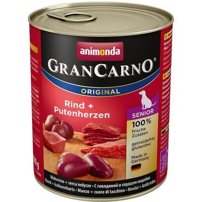 Grancarno 800 g wołowina + serca ANIMONDA dla psa