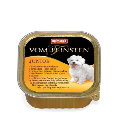 Karma dla psa Vom Feinsten PUPPY drób + serca indyk 150 g ANIMONDA