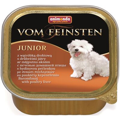 Karma dla psa Vom Feinsten PUPPY wątróbka drobiowy 150 g ANIMONDA