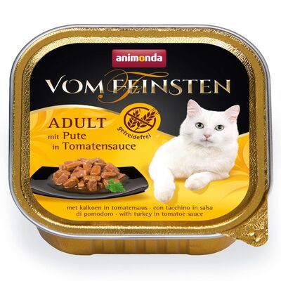 Karma dla kota Vom Feinsten ADULT bez zbóż indyk sos pomidorowy 100 g ANIMONDA