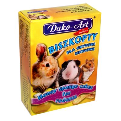 Biszkopty dla gryzoni miodowe 50 g