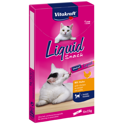 Pasta dla kota z kurczakiem i tauryną 6 szt. CAT LIQUID Vitakraft