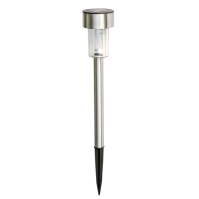 Lampa solarna 30 cm srebrna