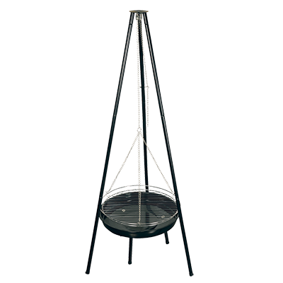 Grill wiszący na trójnogu z paleniskiem średnica 49 cm
