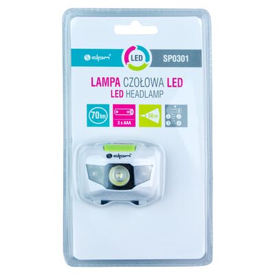 Lampa czołowa LED 70 lm