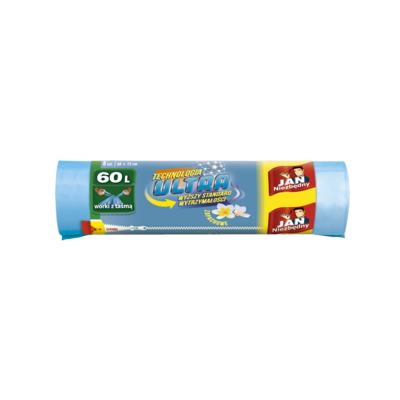 Worki na śmieci LD Ultra zapachowe 60 l 8 sztuk Jan Niezbędny